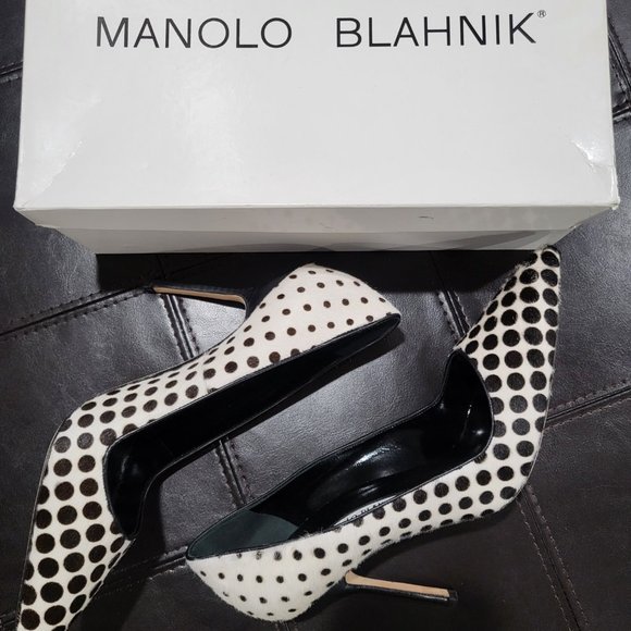 Manolo Blahnik calf hair pumps - Picture 2 of 5